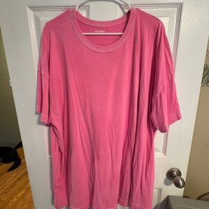 Old Navy Vibrant Pink Crewneck Tee